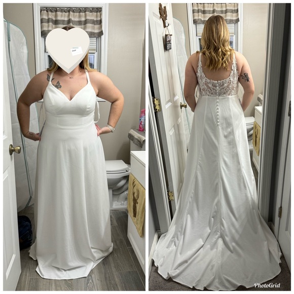 Brand new wedding dress , size 16 - Picture 1 of 6